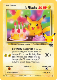 pokemon celebrations classic collection birthday s pikachu 24 celebrations