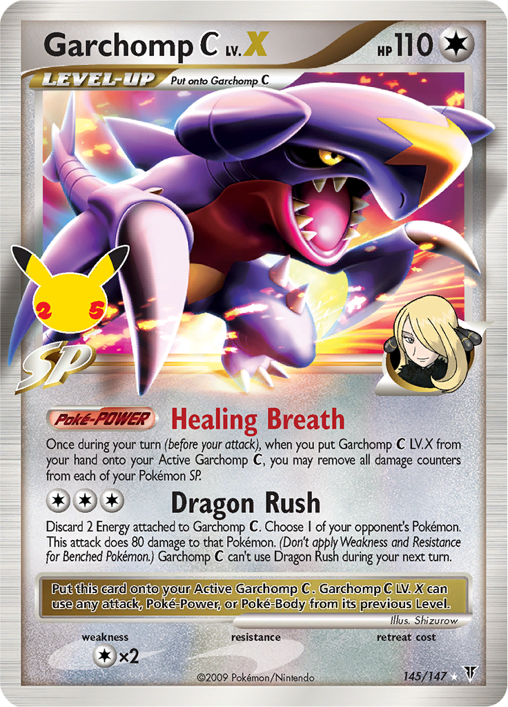 Garchomp C LV.X - 145-147 (Celebrations)