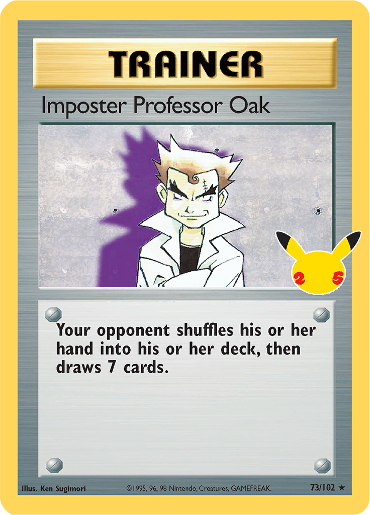 Imposter Professor Oak - 73-102 (Celebrations)