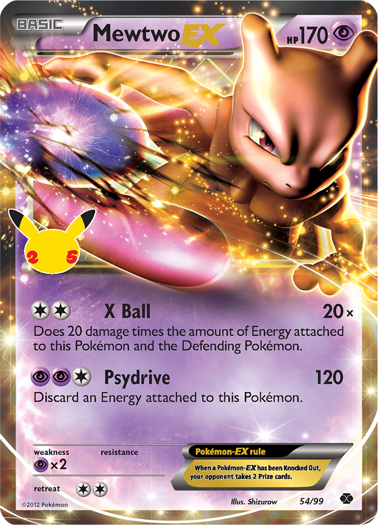 Mewtwo EX - 54-99 (Celebrations)