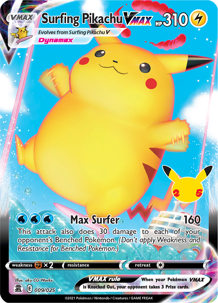 Surfing Pikachu VMAX - 009-025