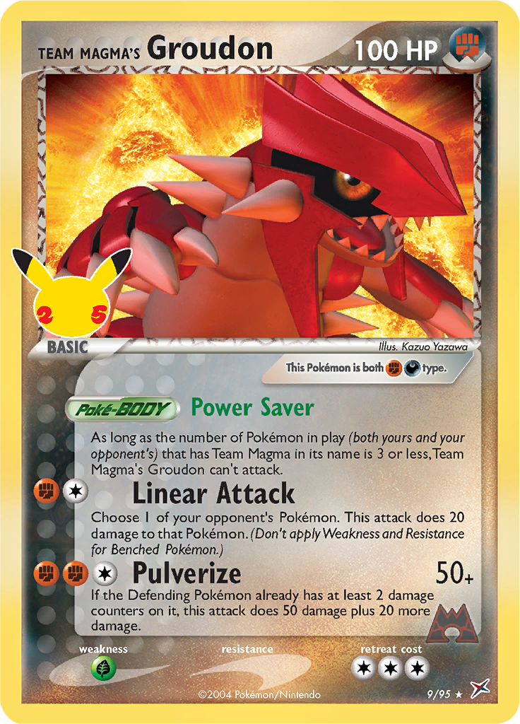 Team Magma's Groudon - 9-95 (Celebrations)