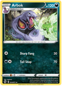 pokemon champion s path arbok 034 073