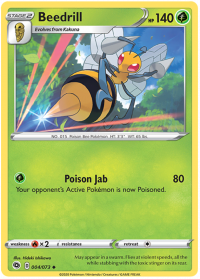 pokemon champion s path beedrill 004 073