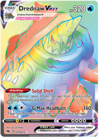 pokemon champion s path drednaw vmax 075 073 rainbow