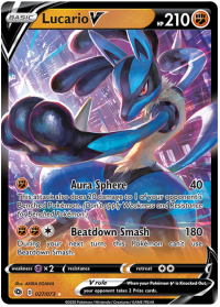 pokemon champion s path lucario v 027 073