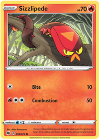 pokemon champion s path sizzlipede 009 073