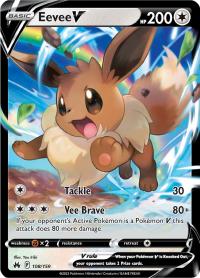 pokemon crown zenith eevee v 108 159
