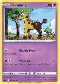 pokemon crown zenith girafarig 061 159