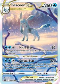 pokemon crown zenith glaceon vstar gg40 gg70