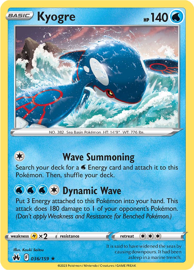 Kyogre - 036-159 (RH)