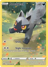 pokemon crown zenith poochyena gg33 gg70