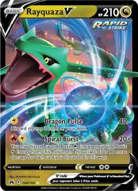 pokemon crown zenith rayquaza v 100 159