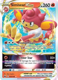 pokemon crown zenith simisear vstar 023 159