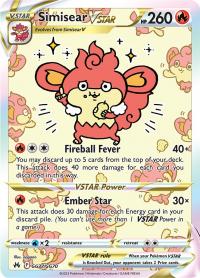 pokemon crown zenith simisear vstar gg37 gg70