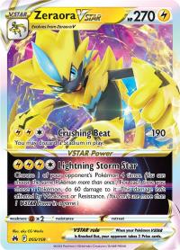 pokemon crown zenith zeraora vstar 055 159