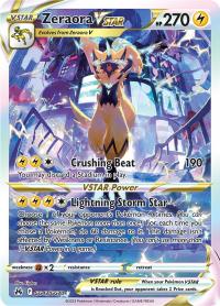 pokemon crown zenith zeraora vstar gg43 gg70