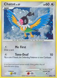 pokemon d p black star promos chatot dp14