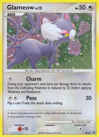 pokemon d p black star promos glameow dp23