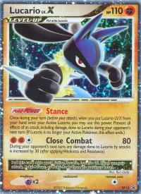 pokemon d p black star promos lucario lv x dp12