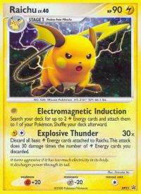 pokemon d p black star promos raichu dp21