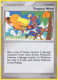 pokemon d p black star promos tropical wind dp25 worlds 08 promo