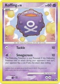 pokemon d p great encounters koffing 74 106