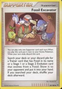 pokemon d p majestic dawn fossil excavator 82 100