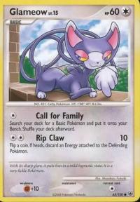 pokemon d p majestic dawn glameow 65 100