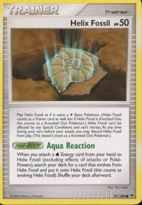 pokemon d p majestic dawn helix fossil 91 100