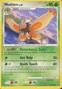 pokemon d p majestic dawn mothim 42 100