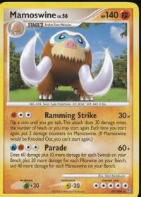 pokemon d p stormfront mamoswine 21 100