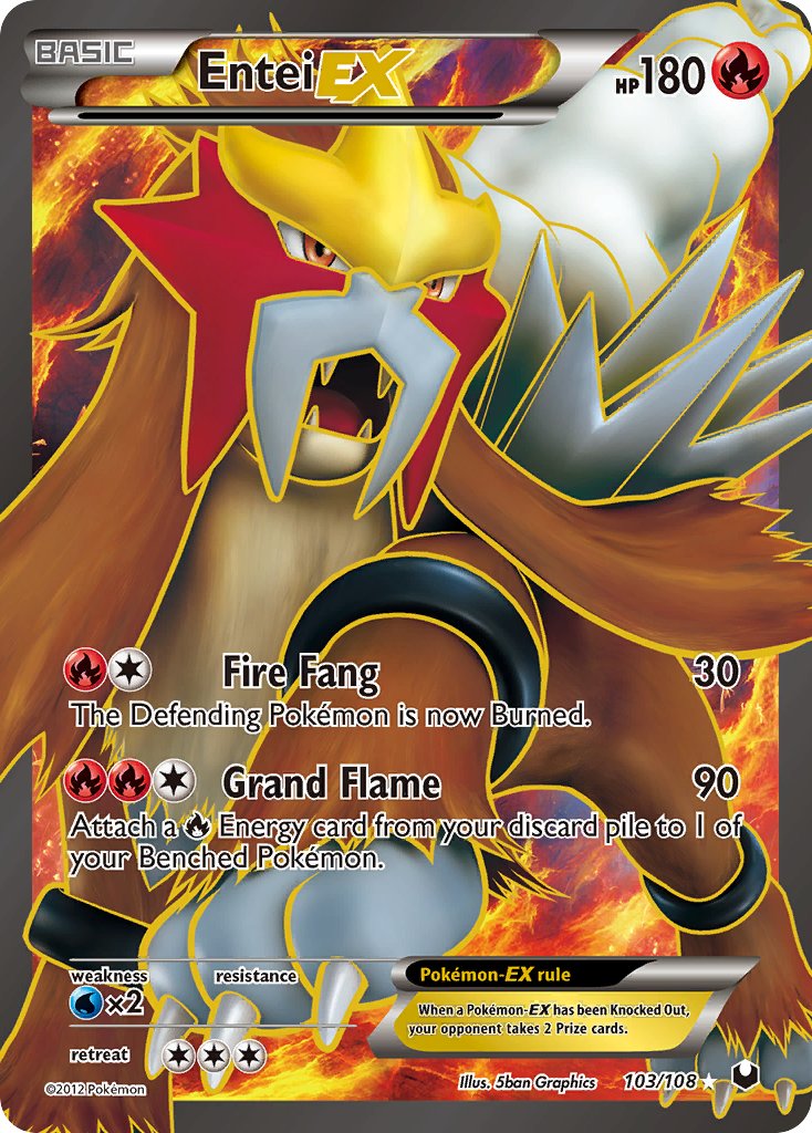 Entei-EX Full Art 103-108