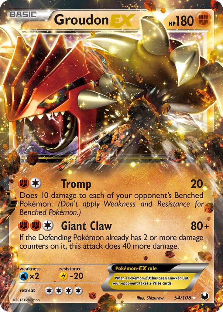 Groudon-EX 54-108