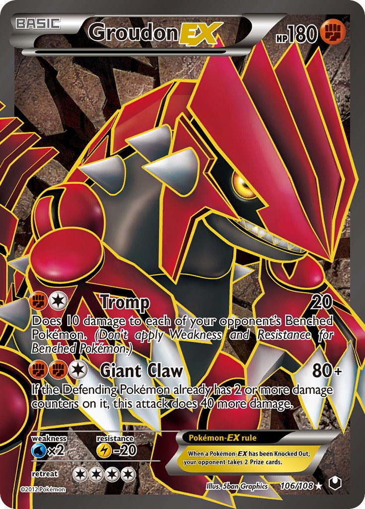 Groudon-EX Full Art 106-108