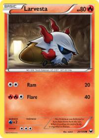 pokemon dark explorers larvesta 20 108 rh