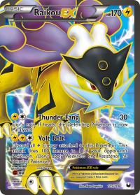 pokemon dark explorers raikou ex full art 105 108