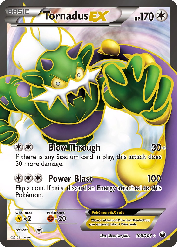 Tornadus-EX Full Art 108-108