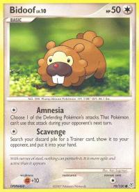 pokemon diamond pearl bidoof 70 130 rh