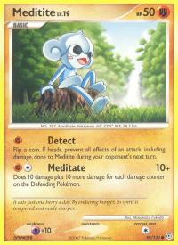 pokemon diamond pearl meditite 89 130