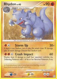 pokemon diamond pearl rhydon 60 130 rh