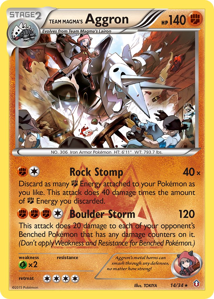 Team Magma's Aggron - 14-34 (RH)