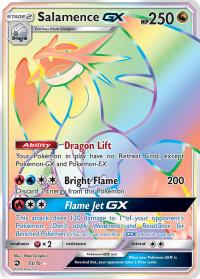 pokemon dragon majesty salamence gx 73 70 rainbow