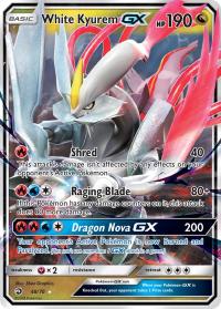 pokemon dragon majesty white kyurem gx 48 70