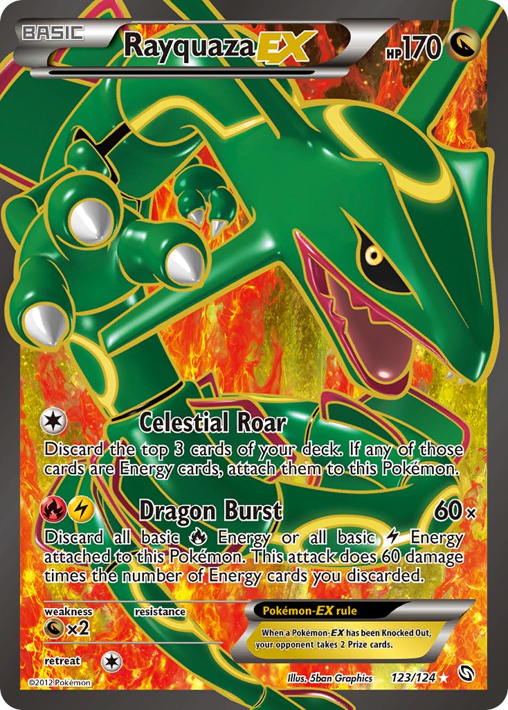 Rayquaza EX Full Art 123-124