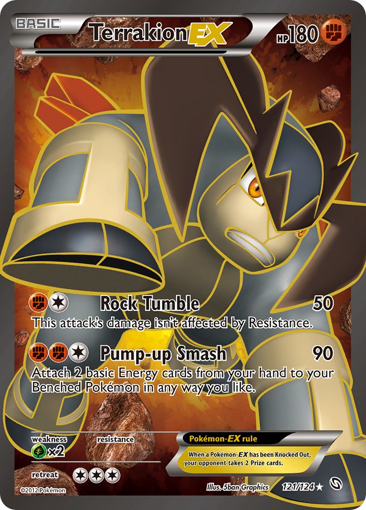 Terrakion EX Full Art 121-124