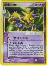 pokemon ex crystal guardians alakazam gold star 99 100