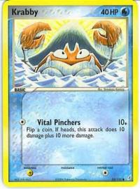 pokemon ex crystal guardians krabby 54 100