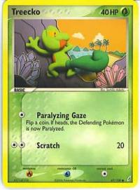 pokemon ex crystal guardians treecko 68 100