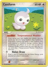 pokemon ex delta species castform 34 113